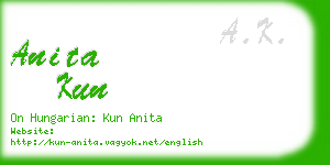 anita kun business card